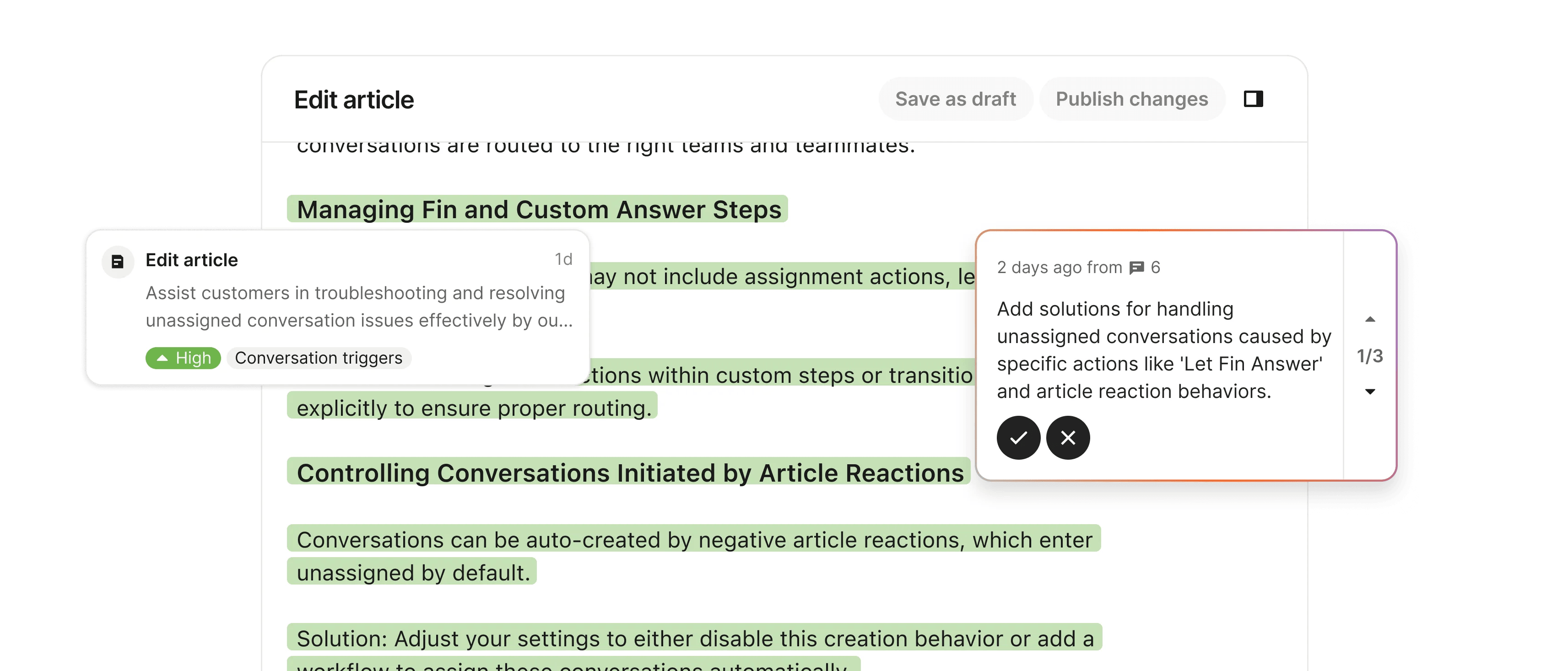 Get Suggestions to enhance your content