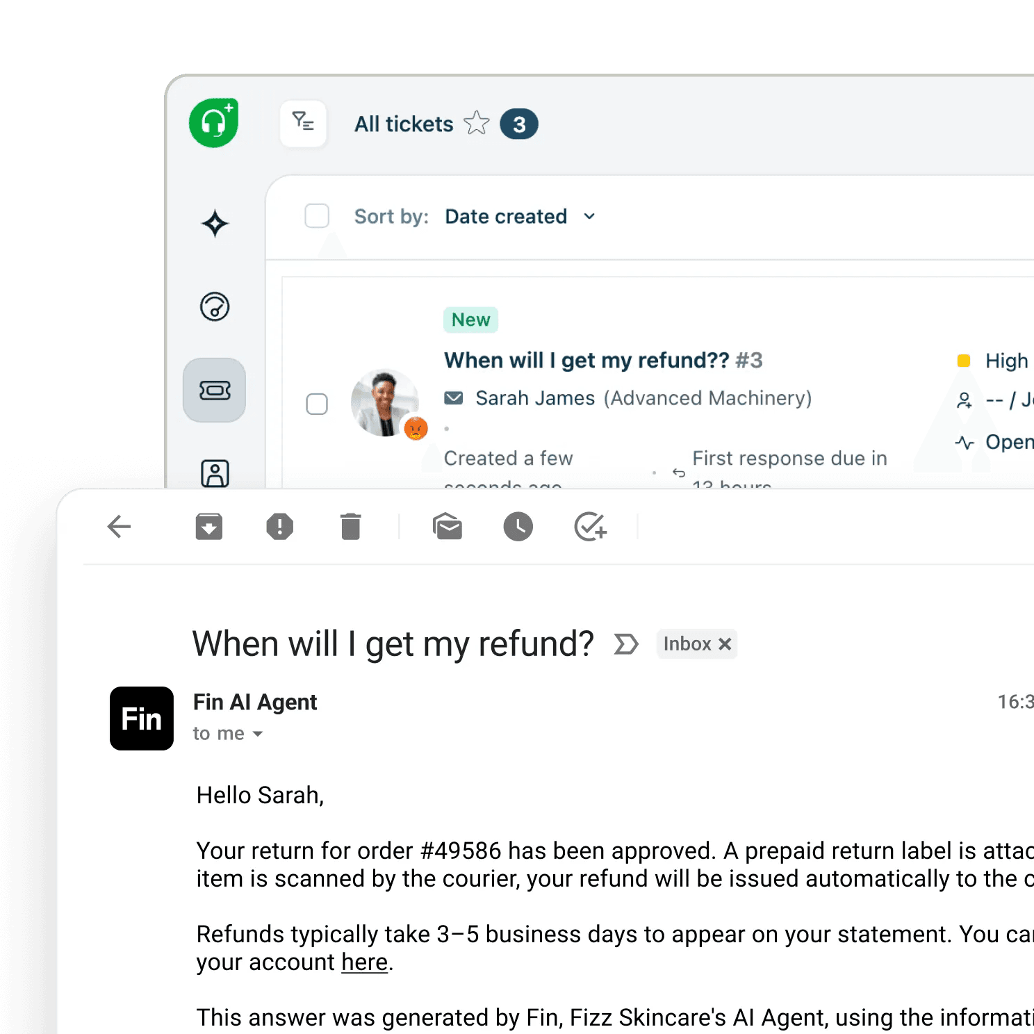 Fin messenger UI