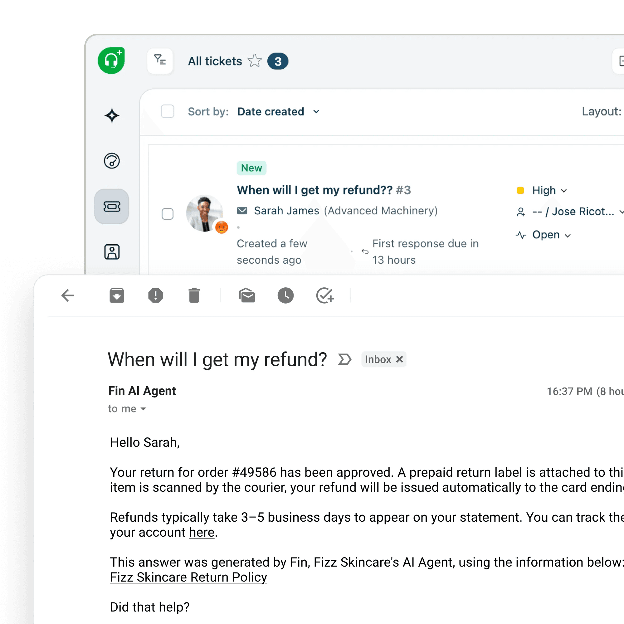 Fin for Freshdesk customer experience