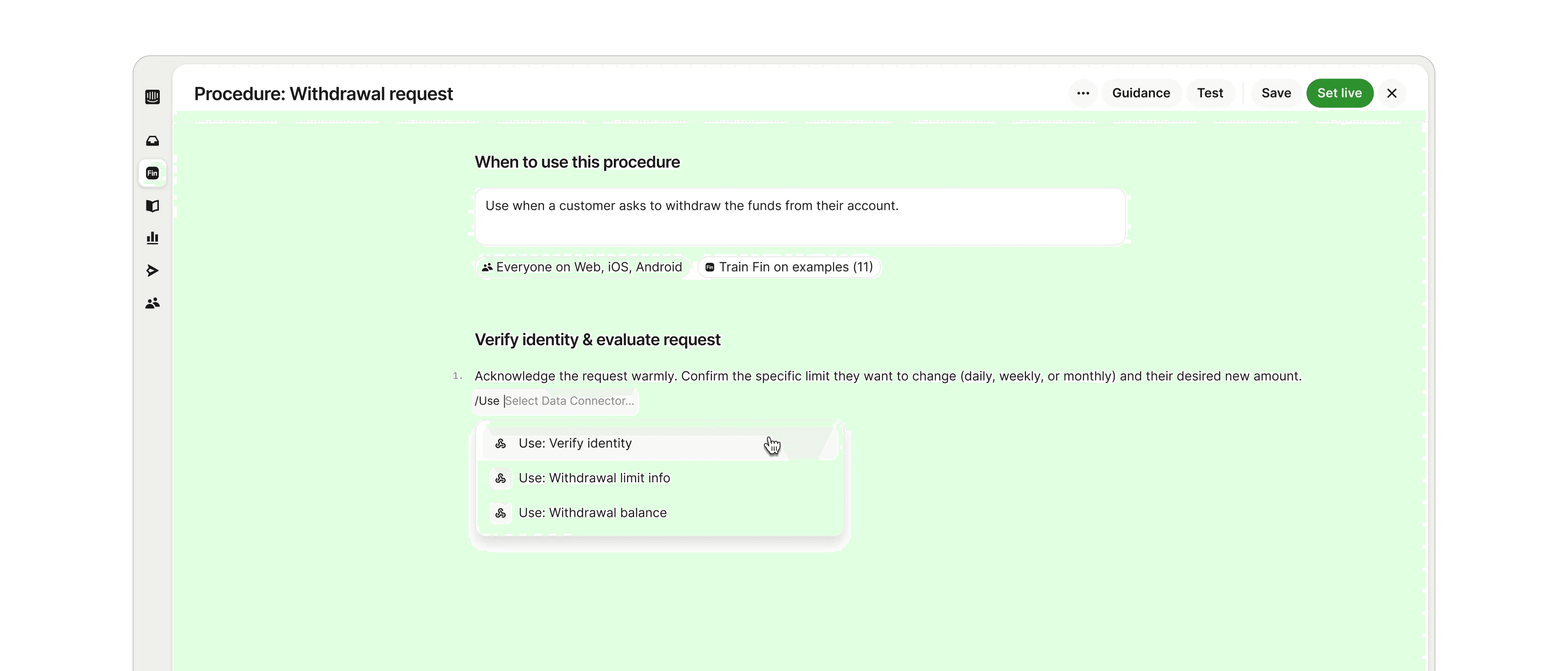 Fin handling complex queries with Procedures