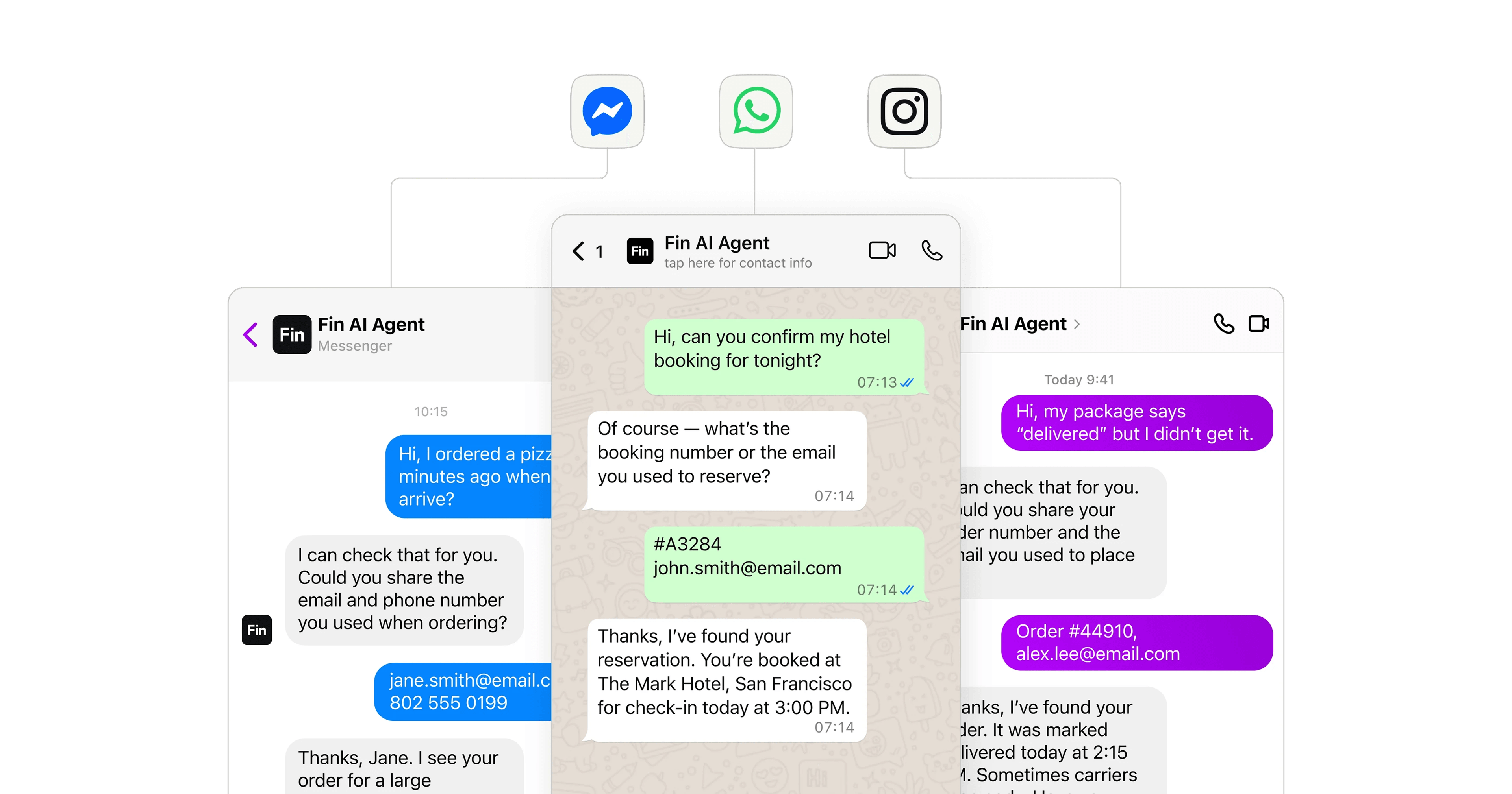 Fin for Meta apps support — WhatsApp, Instagram, and Facebook Messenger