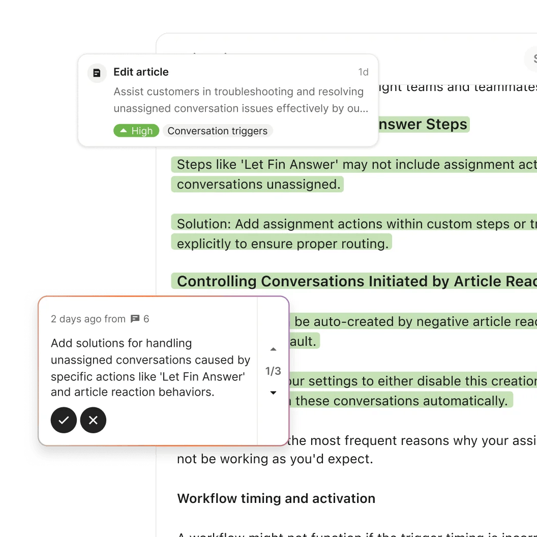 Get Suggestions to enhance your content